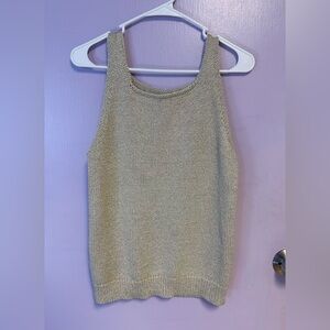 NWT LOFT Metalic Knit Tank Top